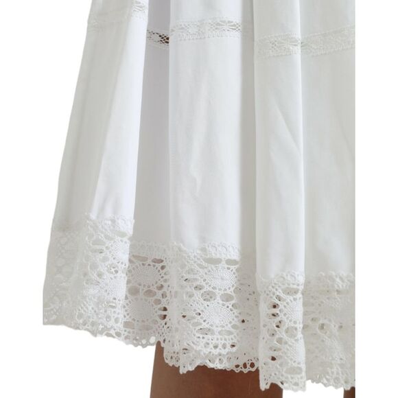 Dolce & Gabbana Cotton Gabardine Corset Dress with Lace-Up Closure - Picture 5 of 6